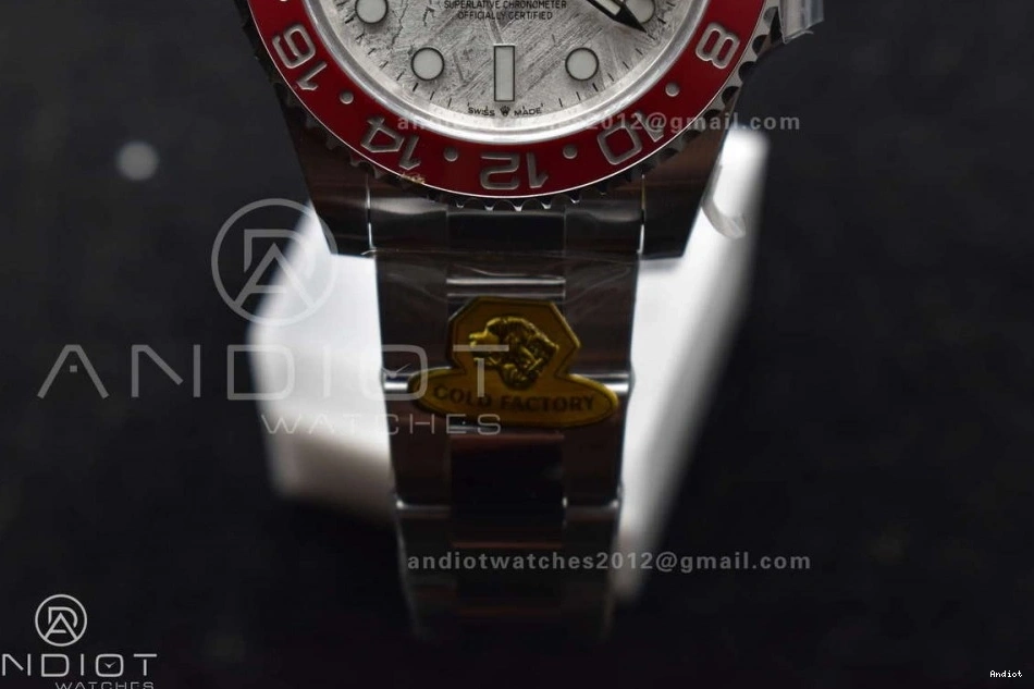 Bracelet Best Gain CHS II 930 126719 on Real GMT Dial Meteorite Weight Factory Oyster Master VR3285 Gold Breathable 1:1 Edition BLRO 0817